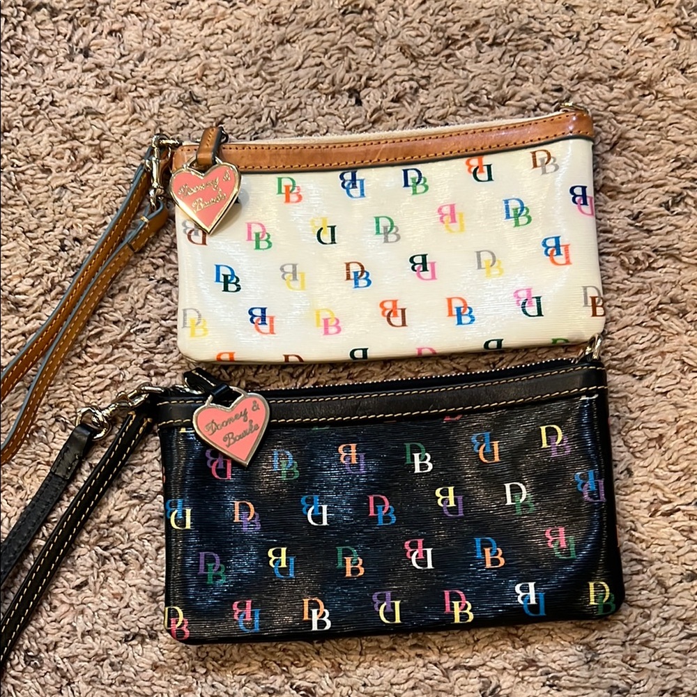Dooney and Bourke Rainbow Zipper Clutch Bundle